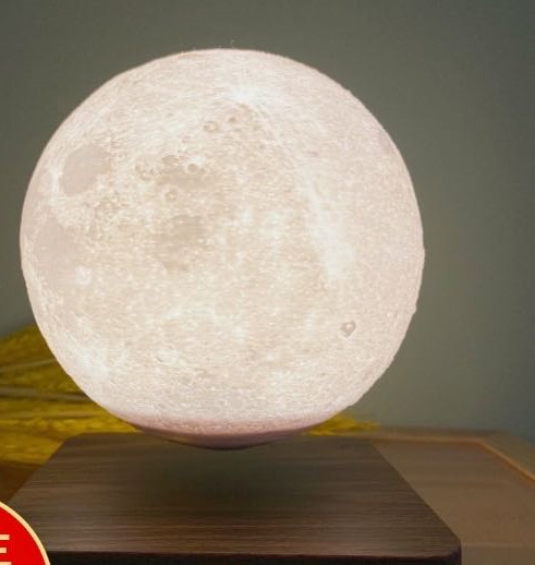 Floating Moon Lamp – Magnetic Levitation 3D Printing Night Light for Home & Office Decor