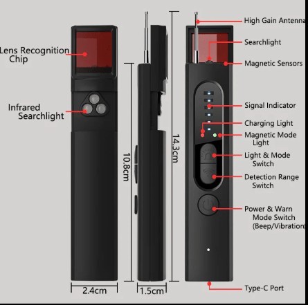 Hidden Camera Detector - جهاز أكتشاف كاميرات المراقبة المخفية
