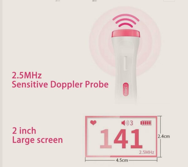 Pregnancy Fetal Doppler – Baby Heartbeat Sound & Heart Rate Monitor at Home